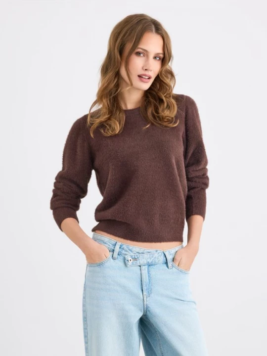 Foto del prodotto Mohito - Fluffy sweater - marrone scuro