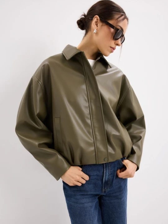 Foto del prodotto Mohito - Giacca stile biker - verde oliva