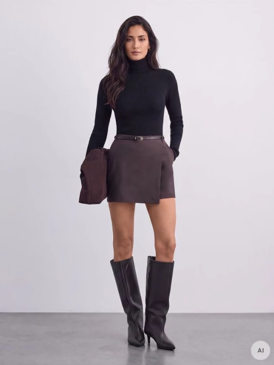 Foto del prodotto Mohito - Gonna a pantaloncino skort - marrone scuro
