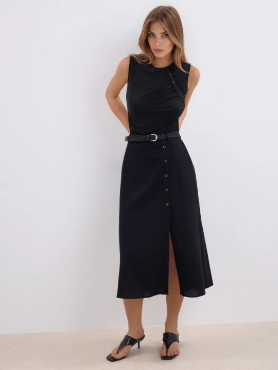 Foto del prodotto Mohito - Gonna con cintura intrecciata - nero