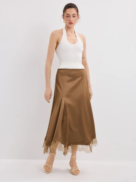 Foto del prodotto Mohito - Gonna in satin - marrone dorato