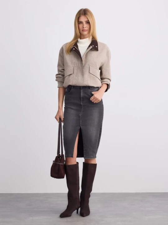 Foto del prodotto Mohito - Gonna midi in denim - nero