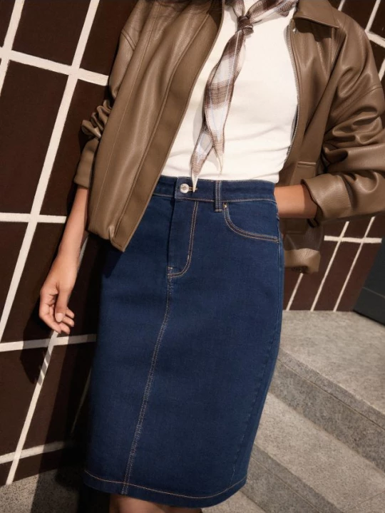 Foto del prodotto Mohito - Gonna midi in denim - steel blue