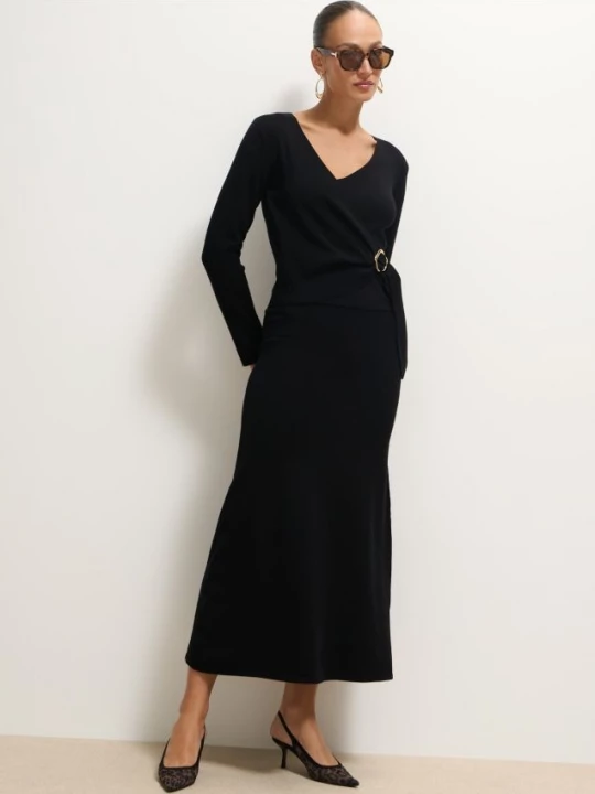 Foto del prodotto Mohito - Gonna midi in jersey - nero