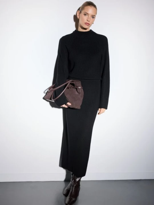 Foto del prodotto Mohito - Gonna midi in jersey - nero