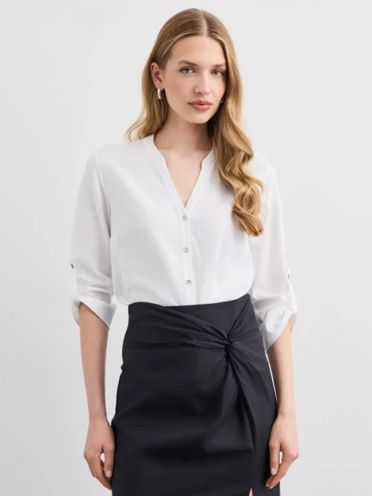Foto del prodotto Mohito - Linen and viscose blend blouse - bianco