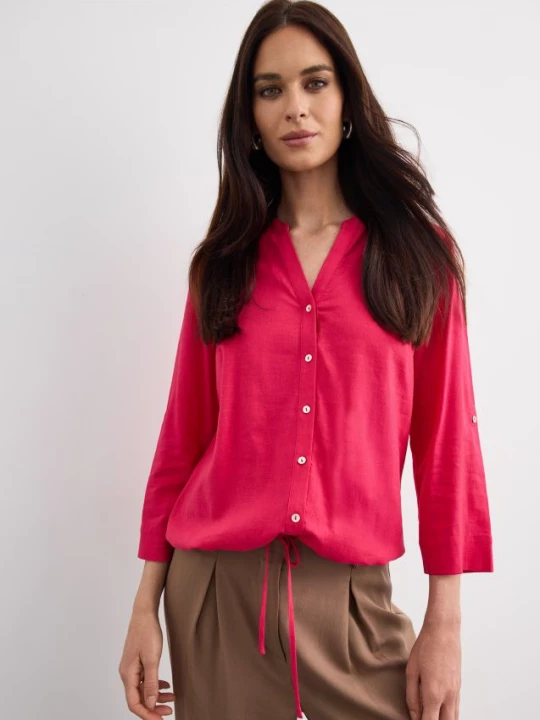 Foto del prodotto Mohito - Linen and viscose blend blouse - fucsia