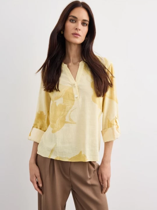 Foto del prodotto Mohito - Linen and viscose blend blouse - giallo