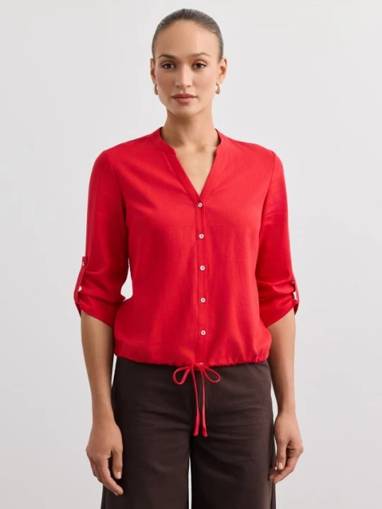 Foto del prodotto Mohito - Linen and viscose blend blouse - rosso