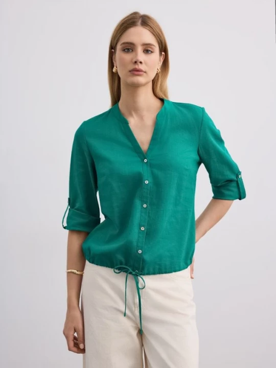 Foto del prodotto Mohito - Linen and viscose blend blouse - verde