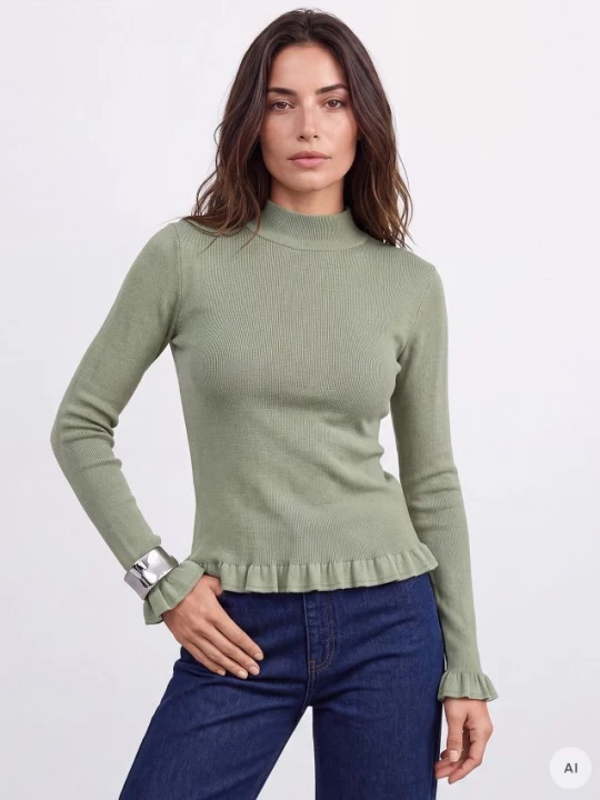 Foto del prodotto Mohito - Maglione con baschina - verde pallido