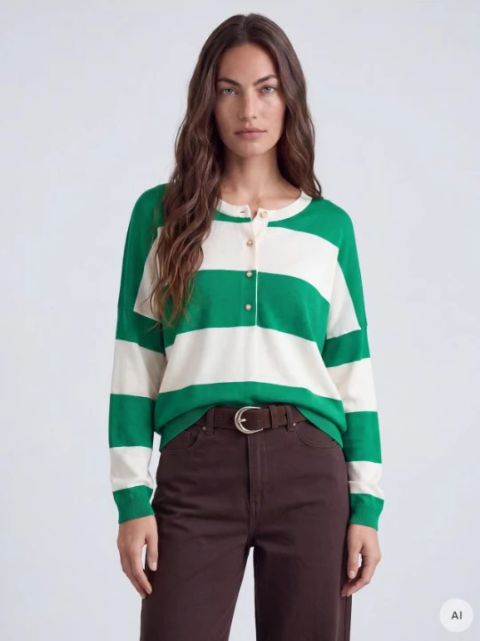 Foto del prodotto Mohito - Maglione con bottoni - verde fresco