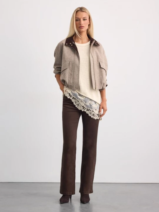 Foto del prodotto Mohito - Maglione con pizzo - panna