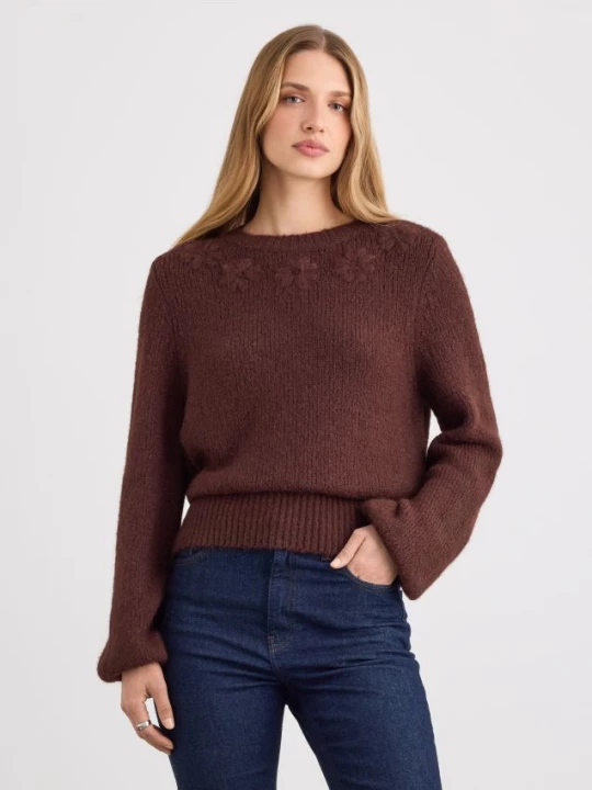 Foto del prodotto Mohito - MAGLIONE CON RICAMO DECORATIVO - marrone
