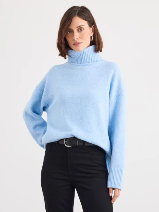 Foto del prodotto Mohito - Maglione con scollo a ciambella - blu pallido