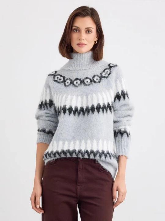 Foto del prodotto Mohito - Maglione con scollo a ciambella - grigio chiaro