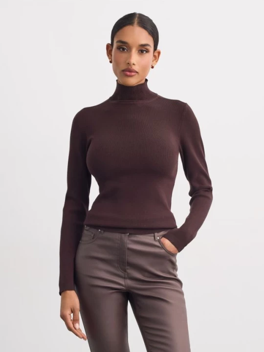 Foto del prodotto Mohito - Maglione con scollo a ciambella - marrone scuro