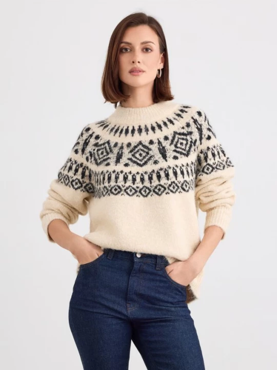Foto del prodotto Mohito - Maglione con scollo a ciambella - nude