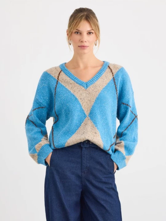 Foto del prodotto Mohito - Maglione con scollo a V - acqua