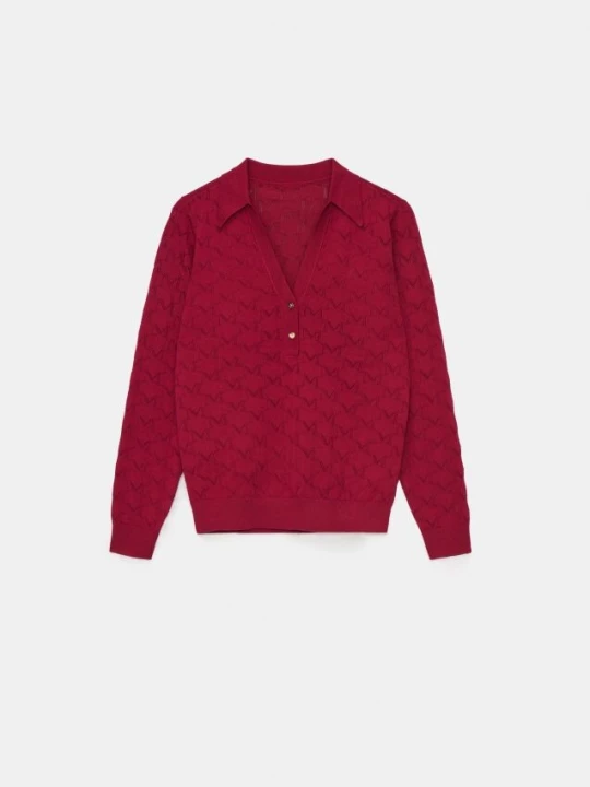 Foto del prodotto Mohito - Maglione con scollo a V - maroon