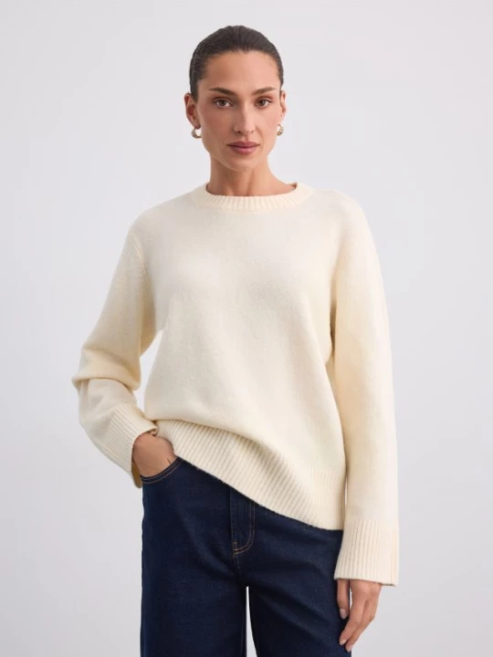 Foto del prodotto Mohito - Maglione con scollo rotondo - panna