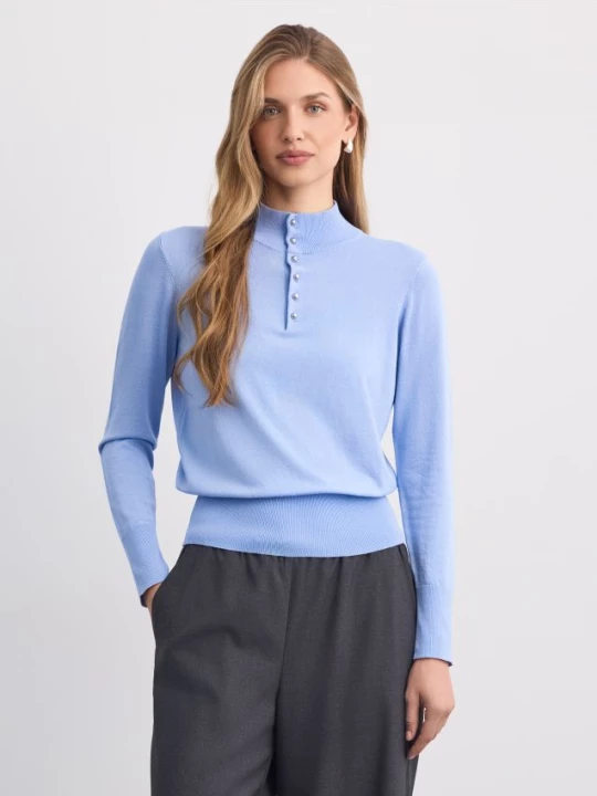 Foto del prodotto Mohito - Maglione in maglia a collo alto - blu pallido
