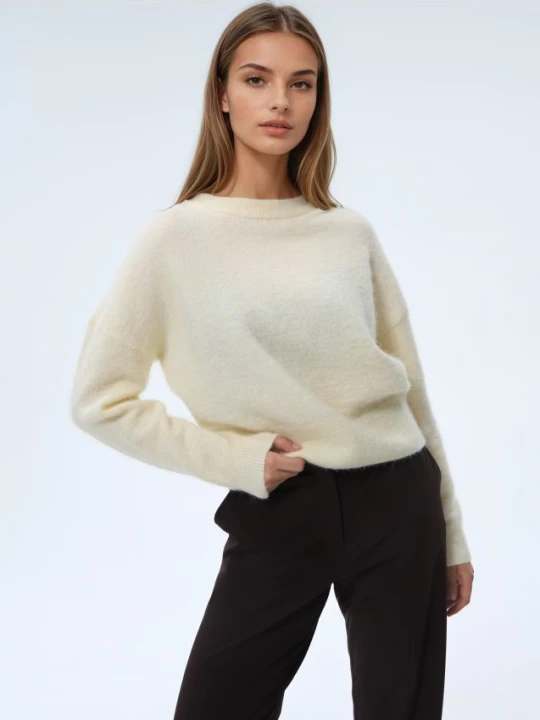 Foto del prodotto Mohito - Maglione in misto lana di alpaca - giallo chiaro