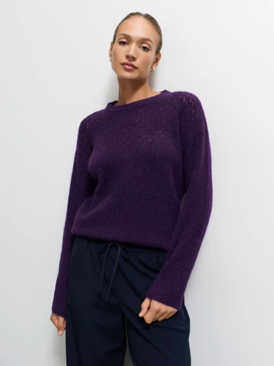 Foto del prodotto Mohito - Maglione in misto lana di alpaca - viola scuro