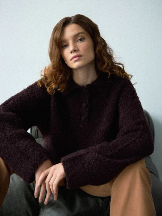 Foto del prodotto Mohito - Maglione misto lana - marrone scuro