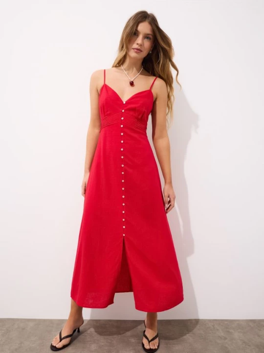 Foto del prodotto Mohito - Maxi abito con spalline - rosso