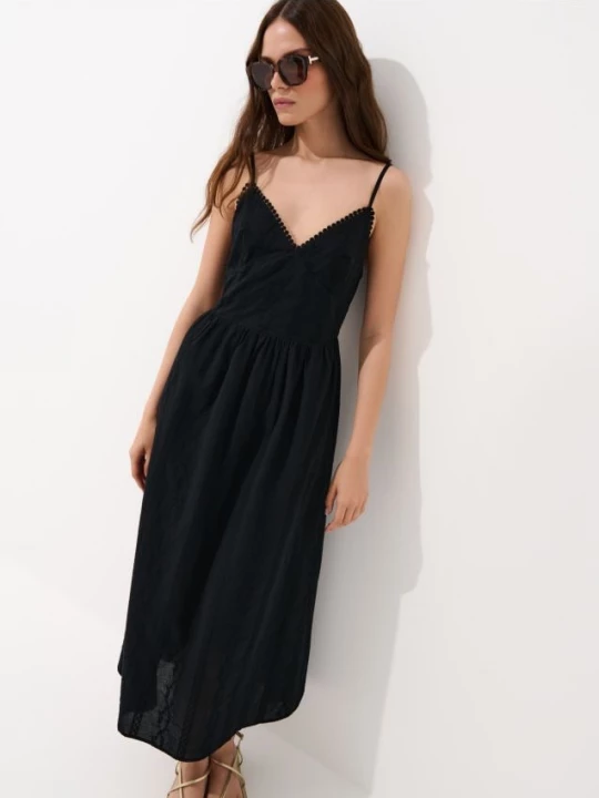 Foto del prodotto Mohito - Maxi abito in cotone - nero