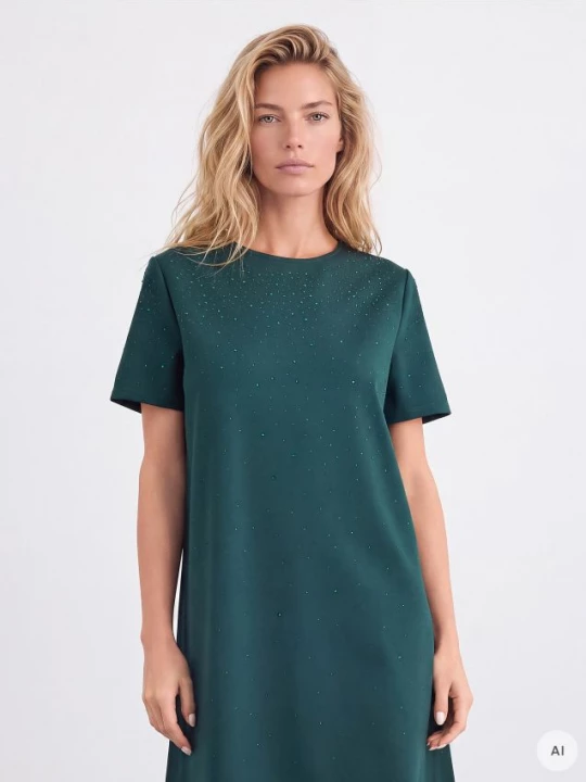 Foto del prodotto Mohito - Mini abito con elemento decorativo - verde scuro