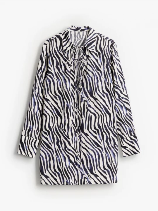 Foto del prodotto Mohito - Mini abito con stampa animalier - bianco