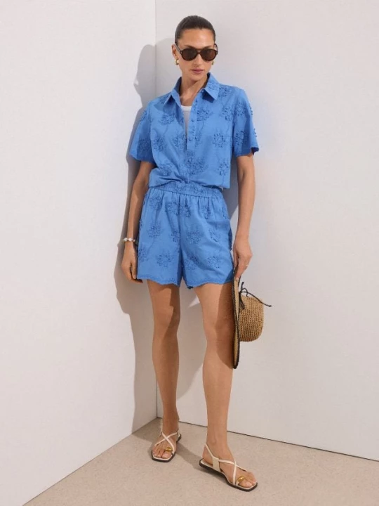 Foto del prodotto Mohito - Pantaloncini con dettagli ricamati - blu