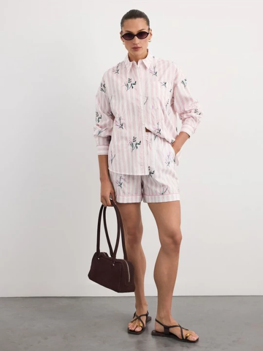 Foto del prodotto Mohito - Pantaloncini con dettagli ricamati - rosa pastello