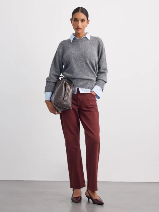 Foto del prodotto Mohito - Pantaloni a gamba dritta - mogano