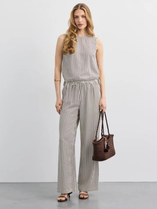 Foto del prodotto Mohito - Pantaloni a righe - marrone scuro