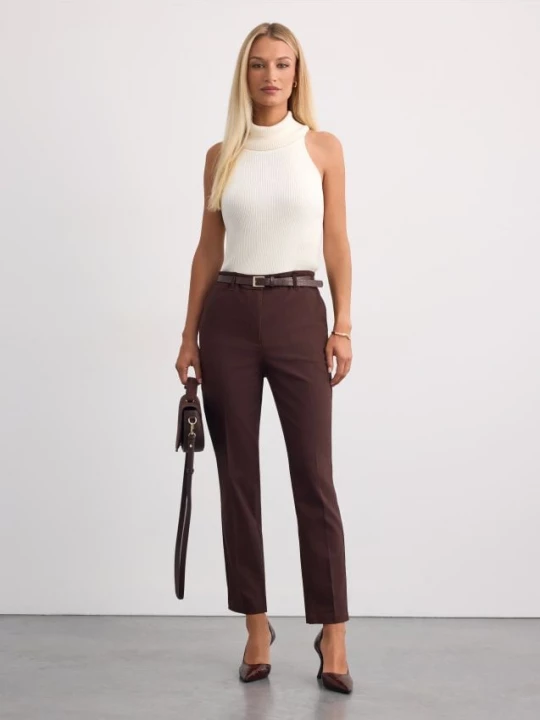 Foto del prodotto Mohito - Pantaloni a sigaretta con cintura - marrone scuro