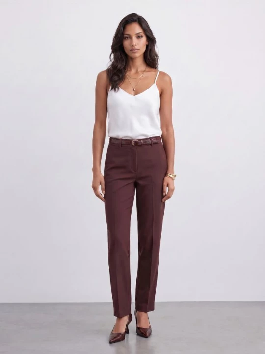 Foto del prodotto Mohito - Pantaloni a sigaretta con cintura - marrone scuro