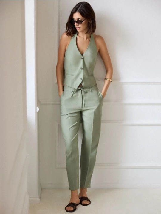 Foto del prodotto Mohito - Pantaloni a sigaretta - verde oliva