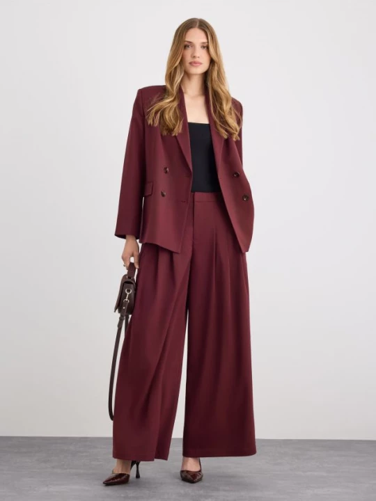 Foto del prodotto Mohito - Pantaloni a vita alta con gamba larga - maroon