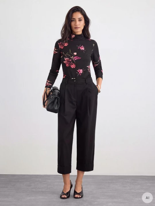 Foto del prodotto Mohito - Pantaloni con gambe risvoltate - nero