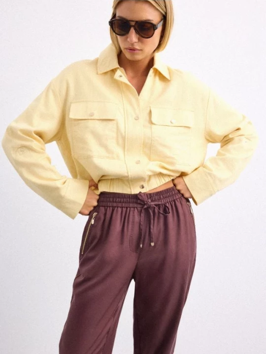 Foto del prodotto Mohito - Pantaloni in lyocell - marrone scuro