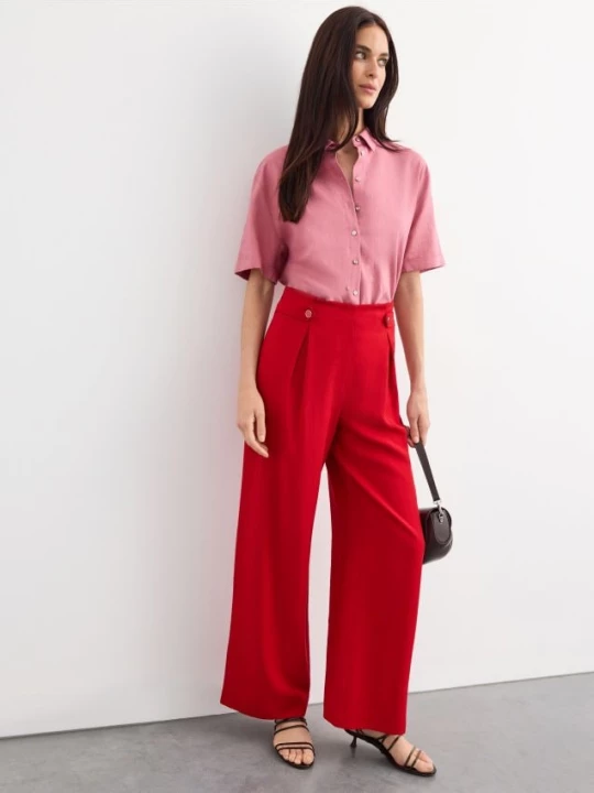 Foto del prodotto Mohito - Pantaloni in lyocell - rosso