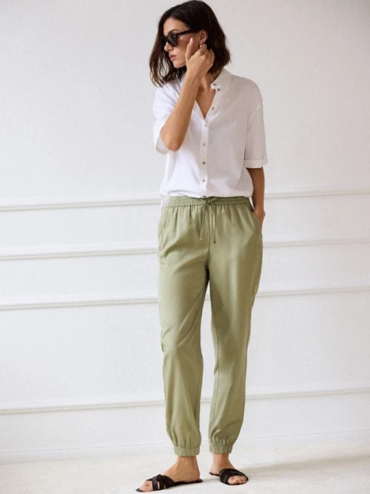 Foto del prodotto Mohito - Pantaloni in lyocell - verde oliva chiaro