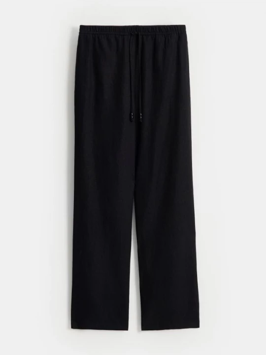 Foto del prodotto Mohito - Pantaloni in misto lino - nero