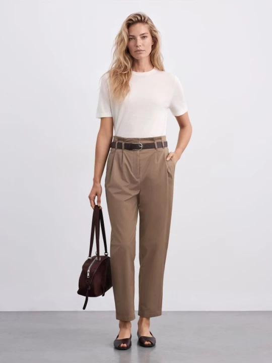 Foto del prodotto Mohito - Pantaloni paperbag - verde-marrone