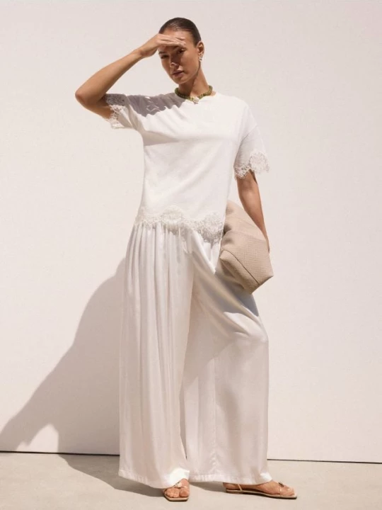 Foto del prodotto Mohito - Pantaloni wide leg - panna