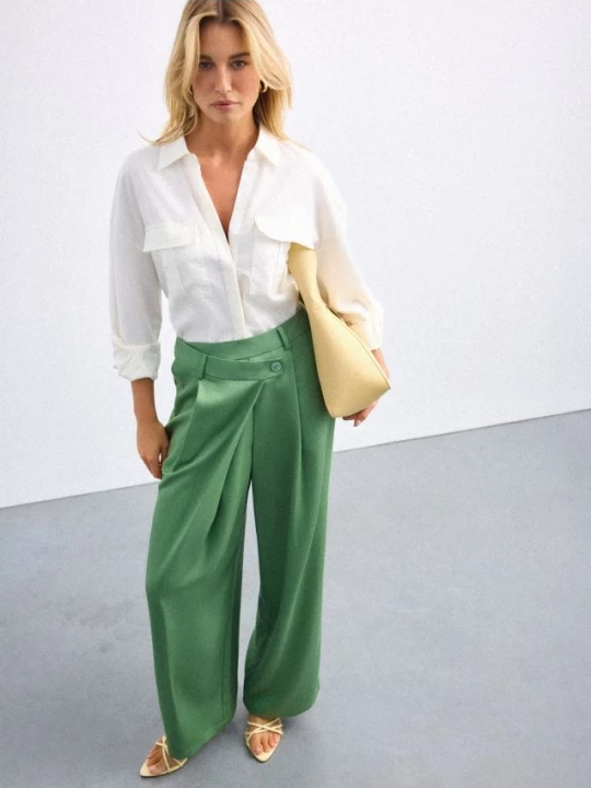 Foto del prodotto Mohito - Pantaloni wide leg - verde fresco