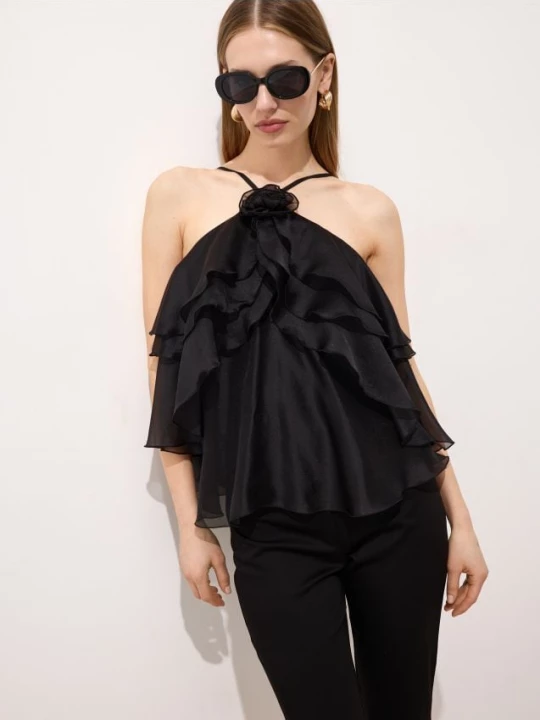Foto del prodotto Mohito - Ruffle top - nero
